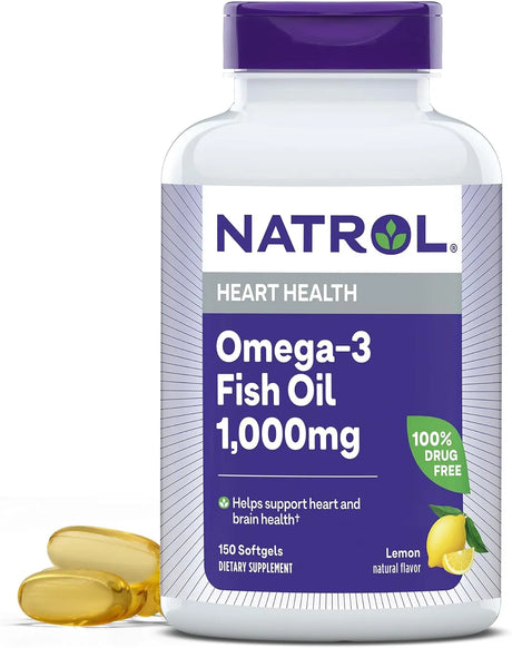 NATROL - Natrol Omega-3 Purified Fish Oil 1000Mg. 150 Capsulas Blandas - The Red Vitamin MX - Suplementos Alimenticios - {{ shop.shopifyCountryName }}