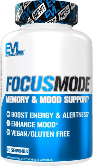 Evlution Mental Energy and Focus Supplement 30 Capsulas