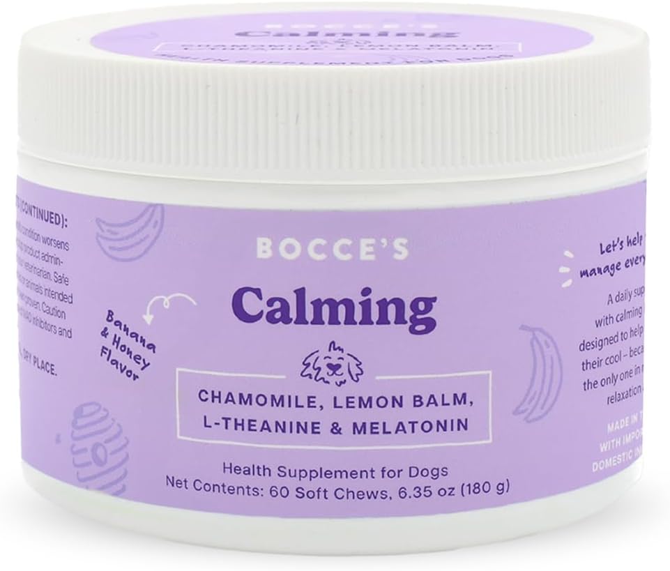Bocce's Bakery Calming Supplement for Dogs 60 Masticables