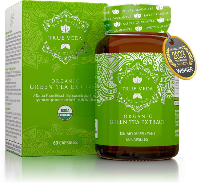 TRUE VEDA - True Veda Organic Green Tea Extract 60 Capsulas - The Red Vitamin MX - Suplementos Alimenticios - {{ shop.shopifyCountryName }}