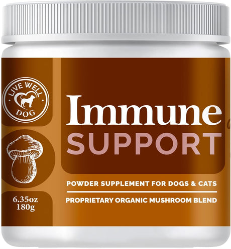 LIVE WELL DOG - Live Well Dog Immune Support Powder Food Topper 300Gr. - The Red Vitamin MX - Suplementos Herbales Para Perros - {{ shop.shopifyCountryName }}