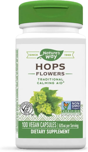 NATURE'S WAY - Nature’s Way Hops Flowers 620Mg. 100 Capsulas - The Red Vitamin MX - Suplementos Alimenticios - {{ shop.shopifyCountryName }}