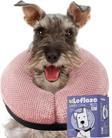 Loflaze Soft Inflatable Dog Cone Collar Pink MEDIUM
