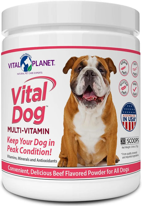 VITAL PLANET - Vital Planet Vital Dog Multi Vitamin Powder 30 Servicios 75Gr. - The Red Vitamin MX - Multivitamínicos Para Perros - {{ shop.shopifyCountryName }}