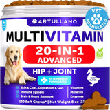 ARTULLANO - Artullano Dog Multivitamin Chewable with Glucosamine 20 in 1 120 Masticables - The Red Vitamin MX - Multivitamínicos Para Perros - {{ shop.shopifyCountryName }}