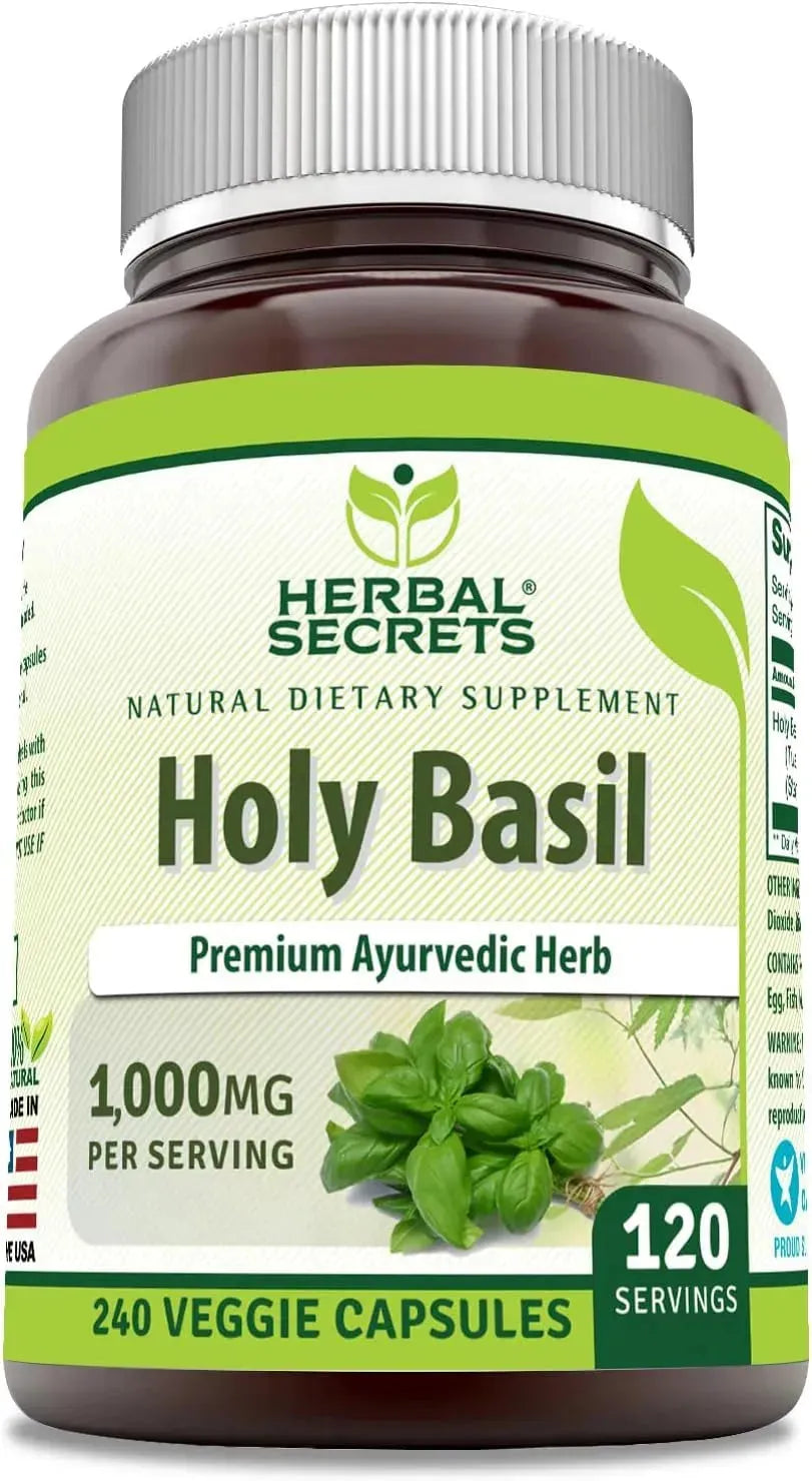 HERBAL SECRETS - Herbal Secrets Holy Basil 1000Mg. 240 Capsulas - The Red Vitamin MX - Suplementos Alimenticios - {{ shop.shopifyCountryName }}