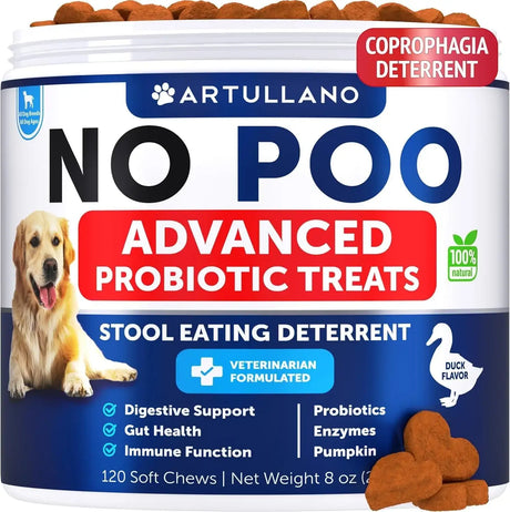 ARTULLANO - Artullano No Poo Chews for Dogs 120 Masticables - The Red Vitamin MX - Probióticos Para Perros - {{ shop.shopifyCountryName }}
