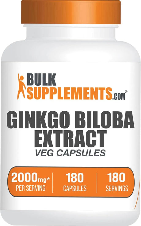 BULK SUPPLEMENTS - Bulk Supplements Ginkgo Biloba Extract 2000Mg. 180 Capsulas - The Red Vitamin MX - Suplementos Alimenticios - {{ shop.shopifyCountryName }}