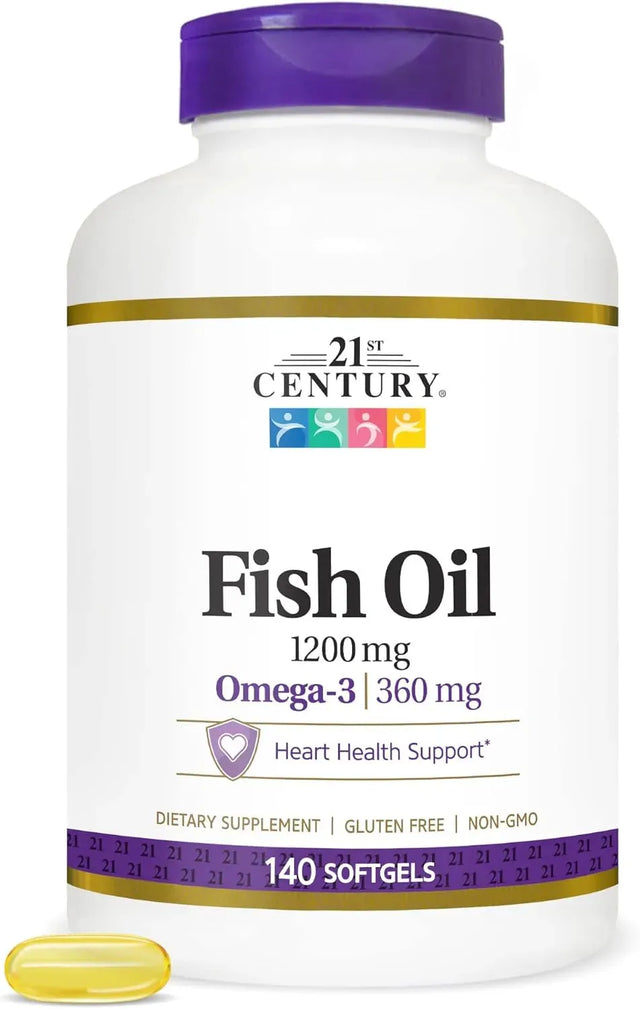 21ST CENTURY - 21st Century Fish Oil 1200Mg. 140 Capsulas Blandas - The Red Vitamin MX - Suplementos Alimenticios - {{ shop.shopifyCountryName }}