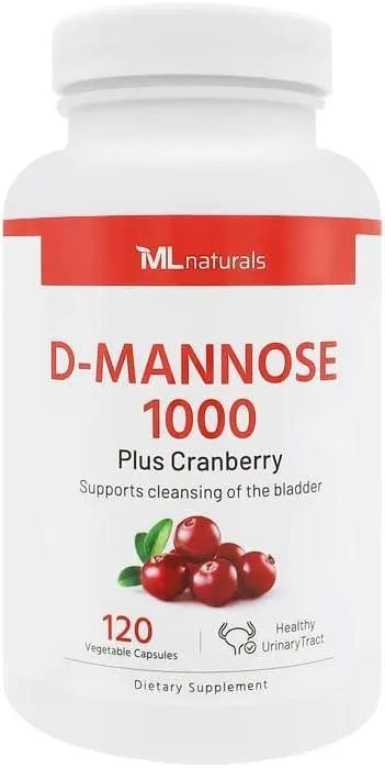 ML NATURALS - ML Naturals D-Mannose 1000Mg. 120 Capsulas - The Red Vitamin MX - Suplementos Alimenticios - {{ shop.shopifyCountryName }}