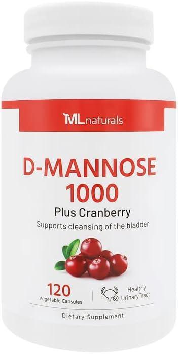 ML NATURALS - ML Naturals D-Mannose 1000Mg. 120 Capsulas - The Red Vitamin MX - Suplementos Alimenticios - {{ shop.shopifyCountryName }}