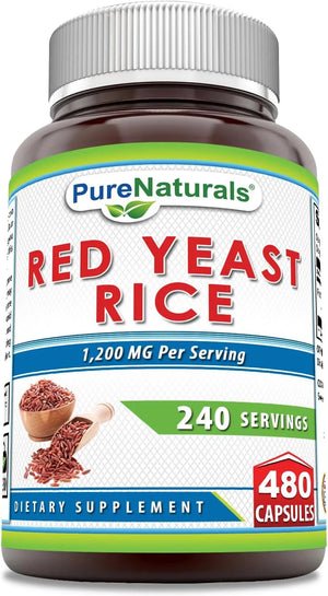 PURE NATURALS - Pure Naturals Red Yeast Rice 1200Mg. 480 Capsulas - The Red Vitamin MX - Suplementos Alimenticios - {{ shop.shopifyCountryName }}