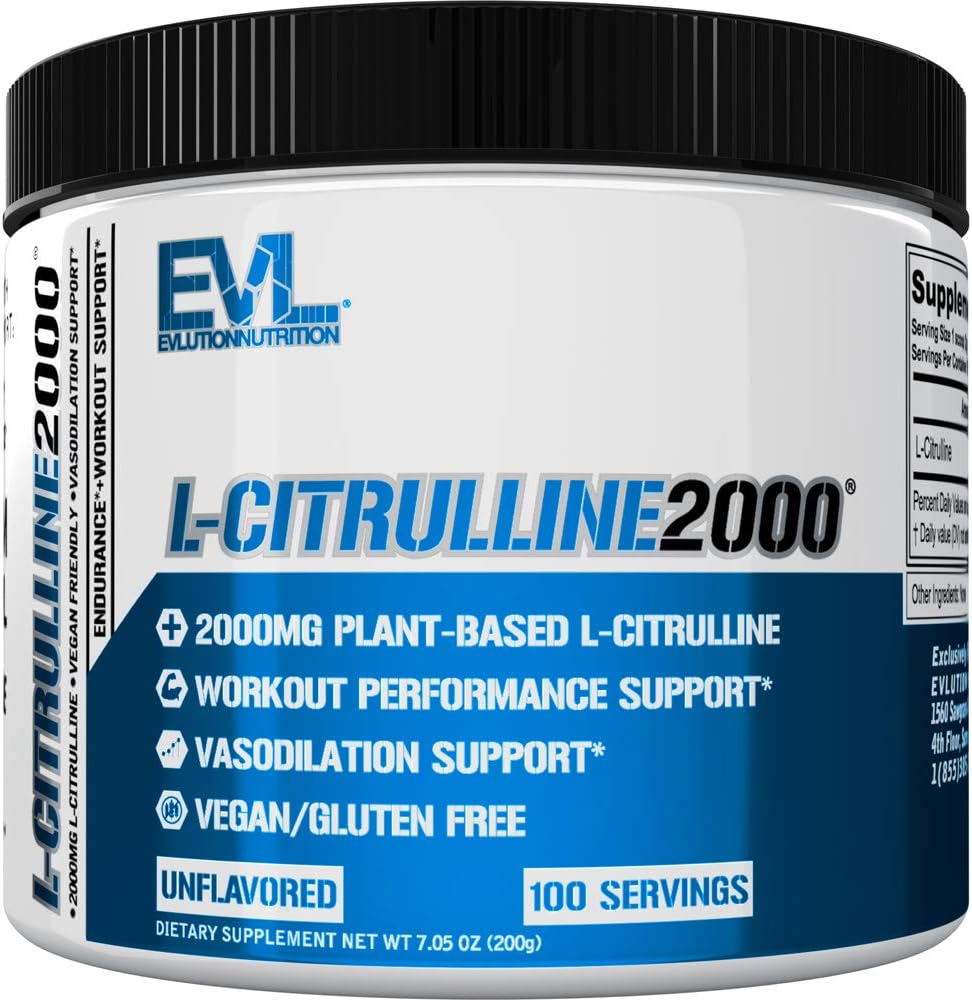 Evlution L-Citrulline2000 Nitric Oxide Pre Workout Powder 200Gr.