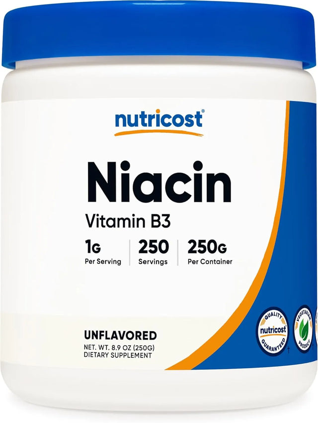 NUTRICOST - Nutricost Niacin Vitamin B3 Powder 250Gr. - The Red Vitamin MX - Suplementos Alimenticios - {{ shop.shopifyCountryName }}