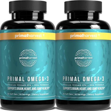 PRIMAL HARVEST - Primal Harvest Omega 3 Fish Oil 60 Capsulas Blandas 2 Pack - The Red Vitamin MX - Suplementos Alimenticios - {{ shop.shopifyCountryName }}