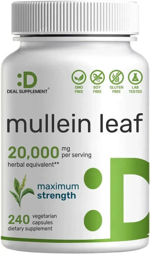 DEAL SUPPLEMENT - Deal Supplement Mullein Leaf Extract 20,000Mg. 240 Capsulas - The Red Vitamin MX - Suplementos Alimenticios - {{ shop.shopifyCountryName }}