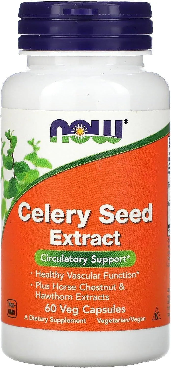 NOW SUPPLEMENTS - NOW Supplements Celery Seed Extract 60 Capsulas - The Red Vitamin MX - Suplementos Alimenticios - {{ shop.shopifyCountryName }}