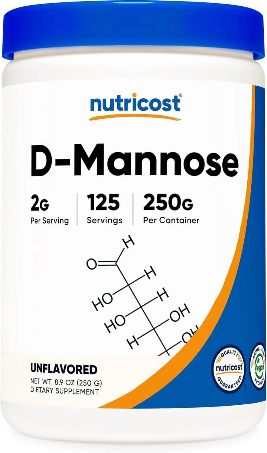 NUTRICOST - Nutricost D-Mannose Powder 125 Servicios 250Gr. - The Red Vitamin MX - Suplementos Alimenticios - {{ shop.shopifyCountryName }}