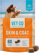 VetIQ Skin and Coat Supplement for Dogs 60 Masticables