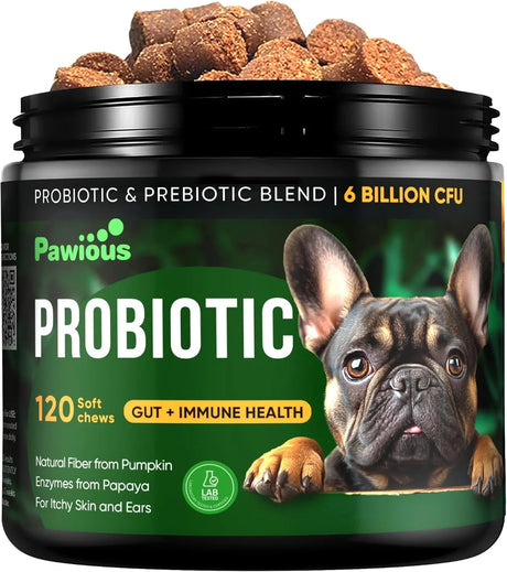 PAWIOUS - Pawious Probiotics for Dogs 120 Masticables - The Red Vitamin MX - Probióticos Para Perros - {{ shop.shopifyCountryName }}