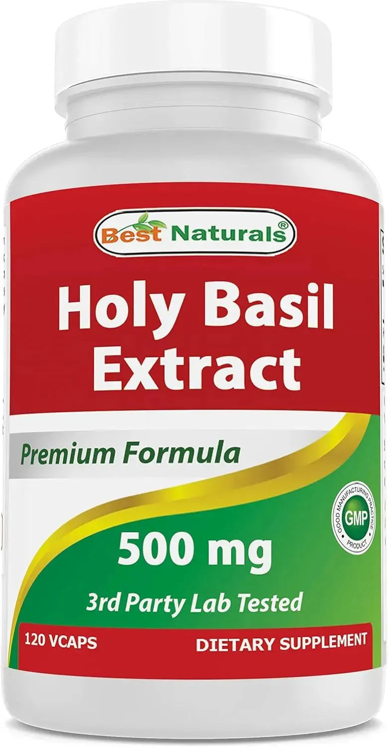 BEST NATURALS - Best Naturals Holy Basil 500Mg. 120 Capsulas - The Red Vitamin MX - Suplementos Alimenticios - {{ shop.shopifyCountryName }}