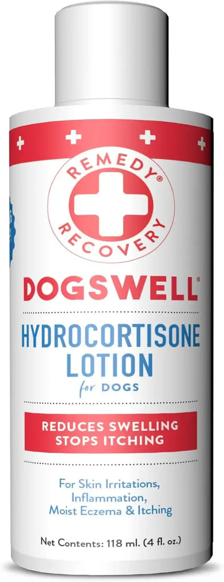 DOGSWELL - DOGSWELL Remedy + Recovery 0.5% Hydrocortisone Lotion for Dogs 4 Fl.Oz. - The Red Vitamin MX - Remedios Para La Picazón De Perros - {{ shop.shopifyCountryName }}