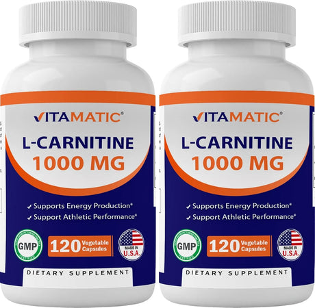 VITAMATIC - Vitamatic L-Carnitine Fumarate 1000Mg. 120 Capsulas 2 Pack - The Red Vitamin MX - Suplementos Alimenticios - {{ shop.shopifyCountryName }}