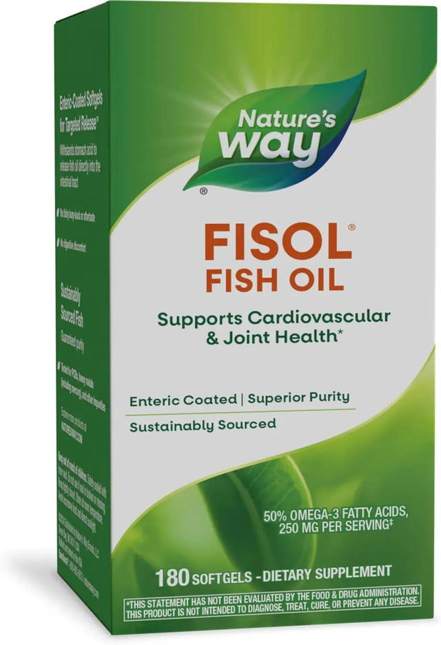 NATURE'S WAY - Nature's Way Fisol Fish Oil 180 Capsulas Blandas - The Red Vitamin MX - Suplementos Alimenticios - {{ shop.shopifyCountryName }}