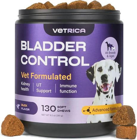 VETRICA - Vetrica Bladder Control Dog UTI Treatment 130 Masticables - The Red Vitamin MX - Salud De Tracto Urinario Para Perros - {{ shop.shopifyCountryName }}