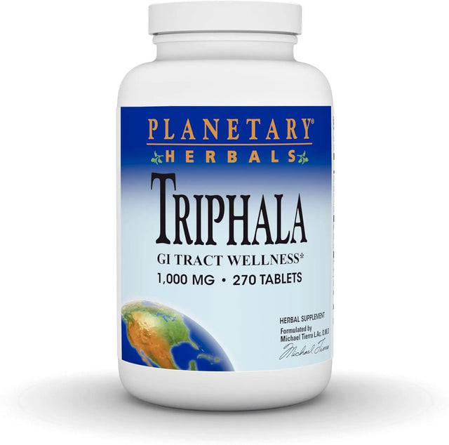 PLANETARY HERBALS - Planetary Herbals Triphala 1000Mg. 270 Tabletas - The Red Vitamin MX - Suplementos Alimenticios - {{ shop.shopifyCountryName }}