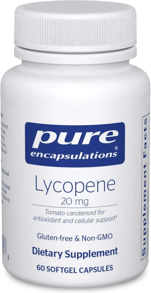 PURE ENCAPSULATIONS - Pure Encapsulations Lycopene 20Mg. 60 Capsulas Blandas - The Red Vitamin MX - Suplementos Alimenticios - {{ shop.shopifyCountryName }}