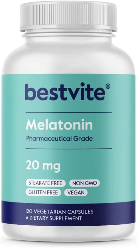BESTVITE - BESTVITE Melatonin 20Mg. 120 Capsulas - The Red Vitamin MX - Suplementos Alimenticios - {{ shop.shopifyCountryName }}