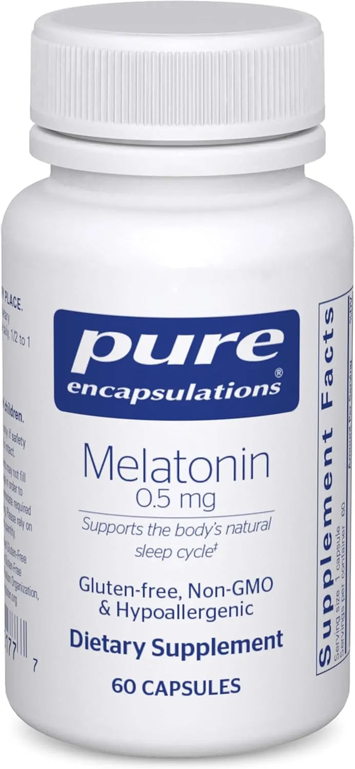 PURE ENCAPSULATIONS - Pure Encapsulations Melatonin 0.5Mg. 60 Capsulas - The Red Vitamin MX - Suplementos Alimenticios - {{ shop.shopifyCountryName }}