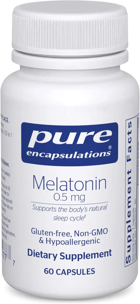 PURE ENCAPSULATIONS - Pure Encapsulations Melatonin 0.5Mg. 60 Capsulas - The Red Vitamin MX - Suplementos Alimenticios - {{ shop.shopifyCountryName }}