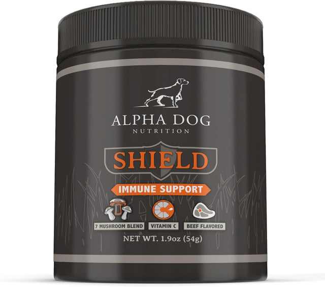 ALPHA DOG NUTRITION - Alpha Dog Nutrition Shield Allergy Immune Support 7 Nutritional Mushroom Powder Complex + Vitamin C 54Gr. - The Red Vitamin MX - Suplementos Herbales Para Perros - {{ shop.shopifyCountryName }}