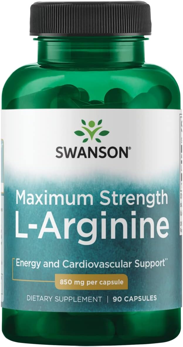Swanson L-Arginine 850Mg. 90 Capsulas