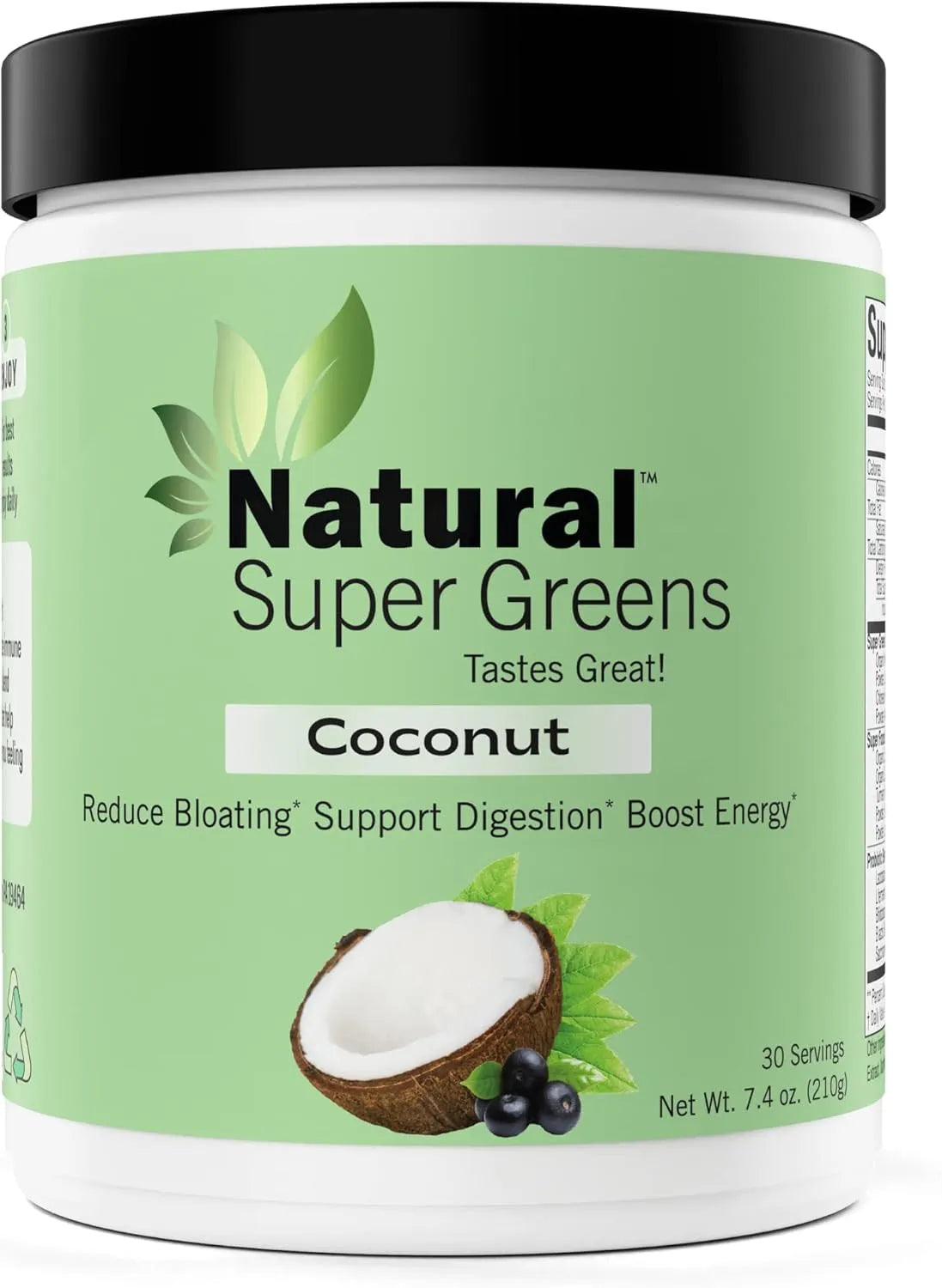 NATURAL VITAMINS - Natural Vitamins Natural Super Greens Powder 30 Servicios Coconut 210Gr. - The Red Vitamin MX - Suplementos Alimenticios - {{ shop.shopifyCountryName }}