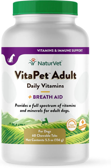 NATURVET - NaturVet VitaPet Adult Daily Vitamins for Dogs 60 Tabletas Masticables - The Red Vitamin MX - Multivitamínicos Para Perros - {{ shop.shopifyCountryName }}