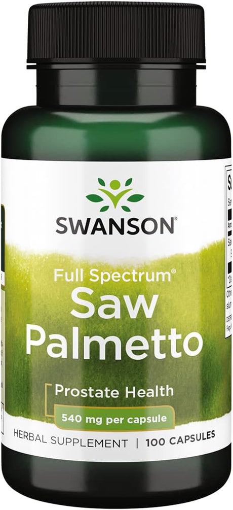 Swanson Saw Palmetto 540Mg. 100 Capsulas - The Red Vitamin MX - Suplementos Alimenticios - SWANSON
