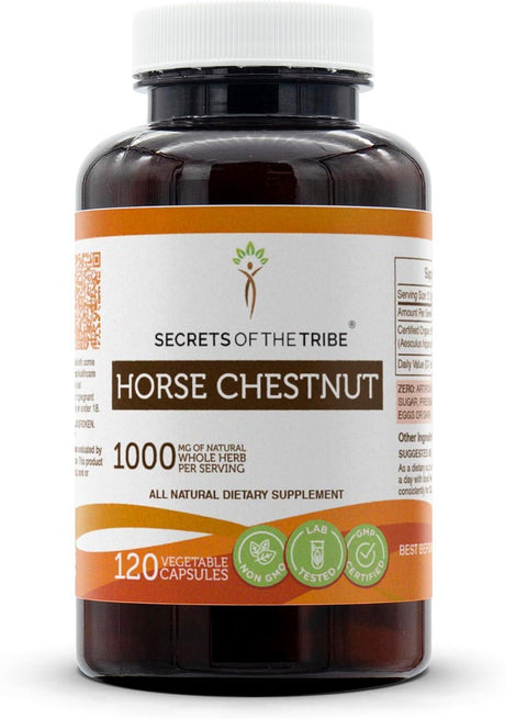 SECRETS OF THE TRIBE - Secrets of the Tribe Horse Chestnut 1000Mg. 120 Capsulas - The Red Vitamin MX - Suplementos Alimenticios - {{ shop.shopifyCountryName }}