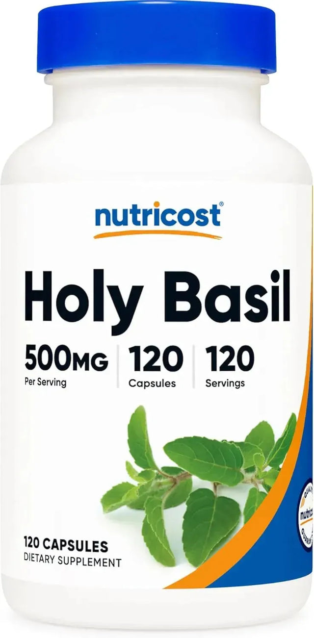 NUTRICOST - Nutricost Holy Basil 500Mg. 120 Capsulas - The Red Vitamin MX - Suplementos Alimenticios - {{ shop.shopifyCountryName }}