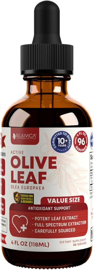 REJUVICA HEALTH - Rejuvica Health Active Olive Leaf 4 Fl.Oz. - The Red Vitamin MX - Suplementos Alimenticios - {{ shop.shopifyCountryName }}