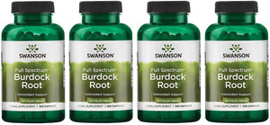 Swanson Burdock Root 460Mg. 100 Capsulas 4 Pack