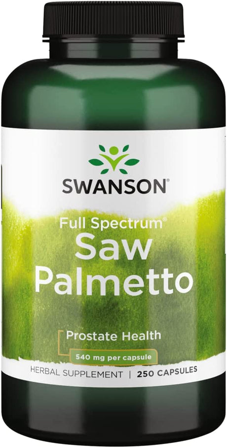 Swanson Saw Palmetto Herbal Supplement 540Mg. 250 Capsulas - The Red Vitamin MX - Suplementos Alimenticios - SWANSON