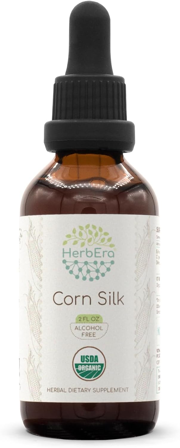 HerbEra Corn Silk B60 Alcohol-Free Herbal Extract 2 Fl.Oz.