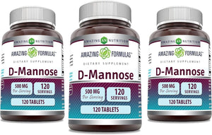 AMAZING FORMULAS - Amazing Formulas D-Mannose 500Mg. 120 Tabletas 3 Pack - The Red Vitamin MX - Suplementos Alimenticios - {{ shop.shopifyCountryName }}