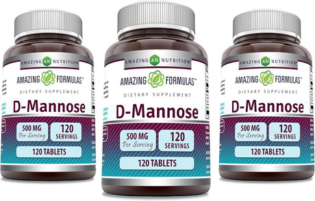 AMAZING FORMULAS - Amazing Formulas D-Mannose 500Mg. 120 Tabletas 3 Pack - The Red Vitamin MX - Suplementos Alimenticios - {{ shop.shopifyCountryName }}