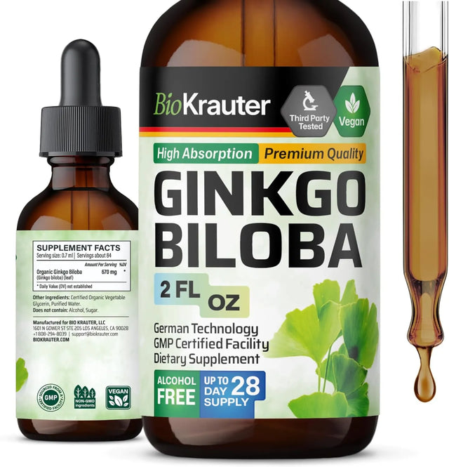 BIOKRAUTER - BIO KRAUTER Ginkgo Biloba Extract 2 Fl.Oz. - The Red Vitamin MX - Suplementos Alimenticios - {{ shop.shopifyCountryName }}