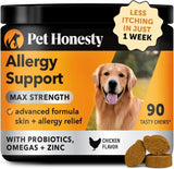 PET HONESTY - Pet Honesty Maximum Strength Dog Allergy Itch Relief Chicken 90 Masticables - The Red Vitamin MX - Remedios Para La Picazón De Perros - {{ shop.shopifyCountryName }}