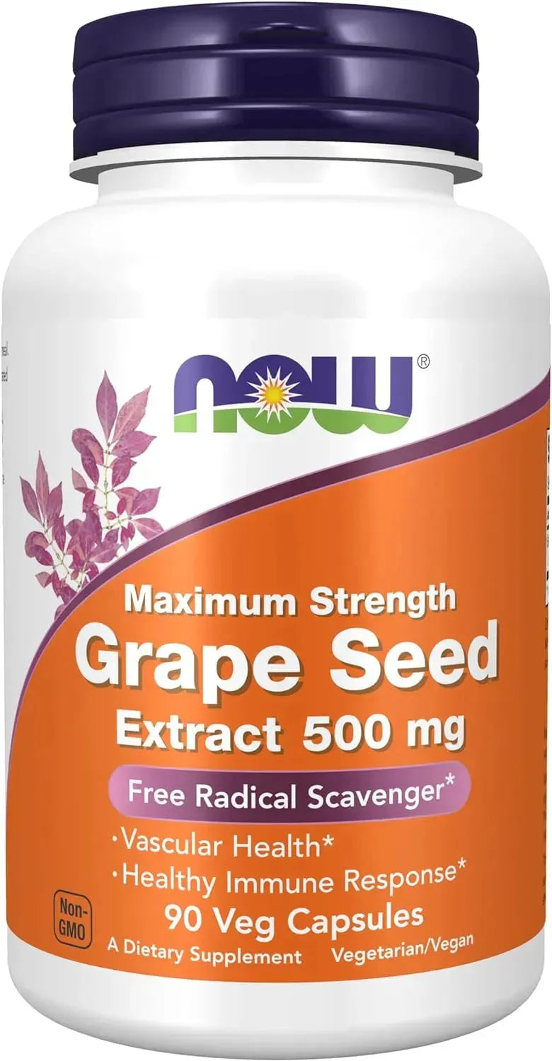 NOW SUPPLEMENTS - Now Supplements Grape Seed Extract 500Mg. 90 Capsulas - The Red Vitamin MX - Suplementos Alimenticios - {{ shop.shopifyCountryName }}